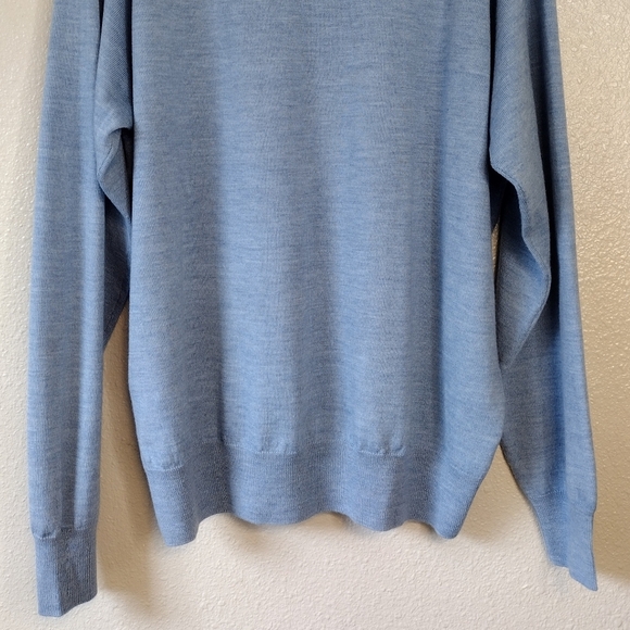 NWT Peter Millar Merino Wool Silk Quarter Zip Long Sleeve Pullover Sweater - Picture 6 of 14